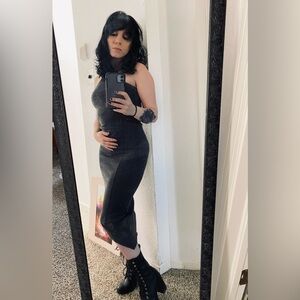 Express Bodycon XS Gray Dress